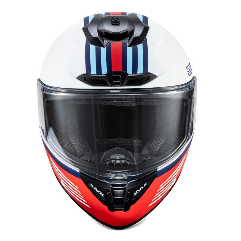 Sparco X-Pro Integraalhelm 003378MR Motorhelm Wit/Martini Racing XS-XXL - Zijaanzicht