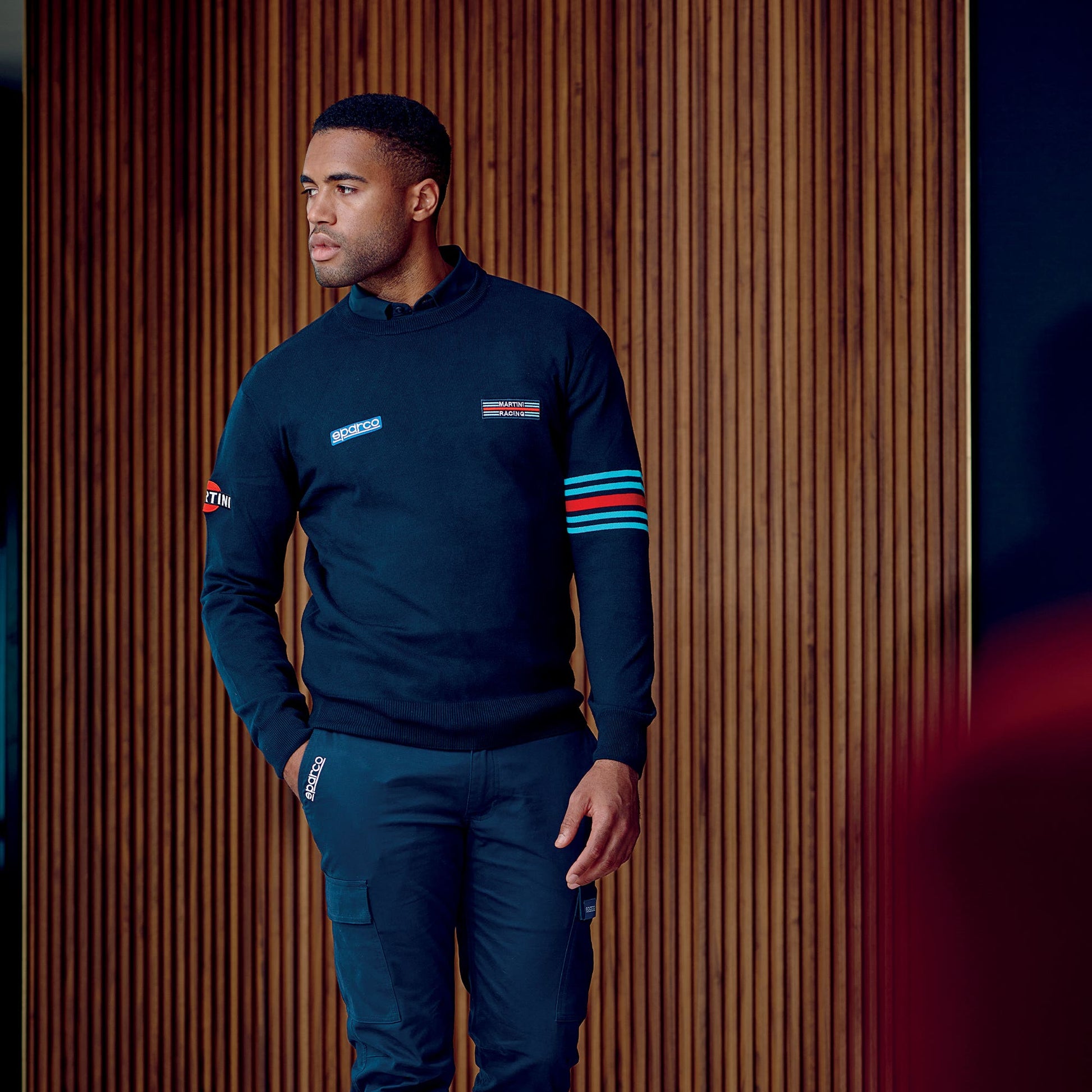 Sparco WOOL Crewneck Sweatshirt MARTINI-RT - Achteraanzicht