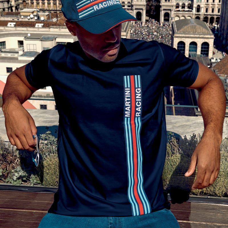 Sparco T-Shirt Martini Racing Big Stripes