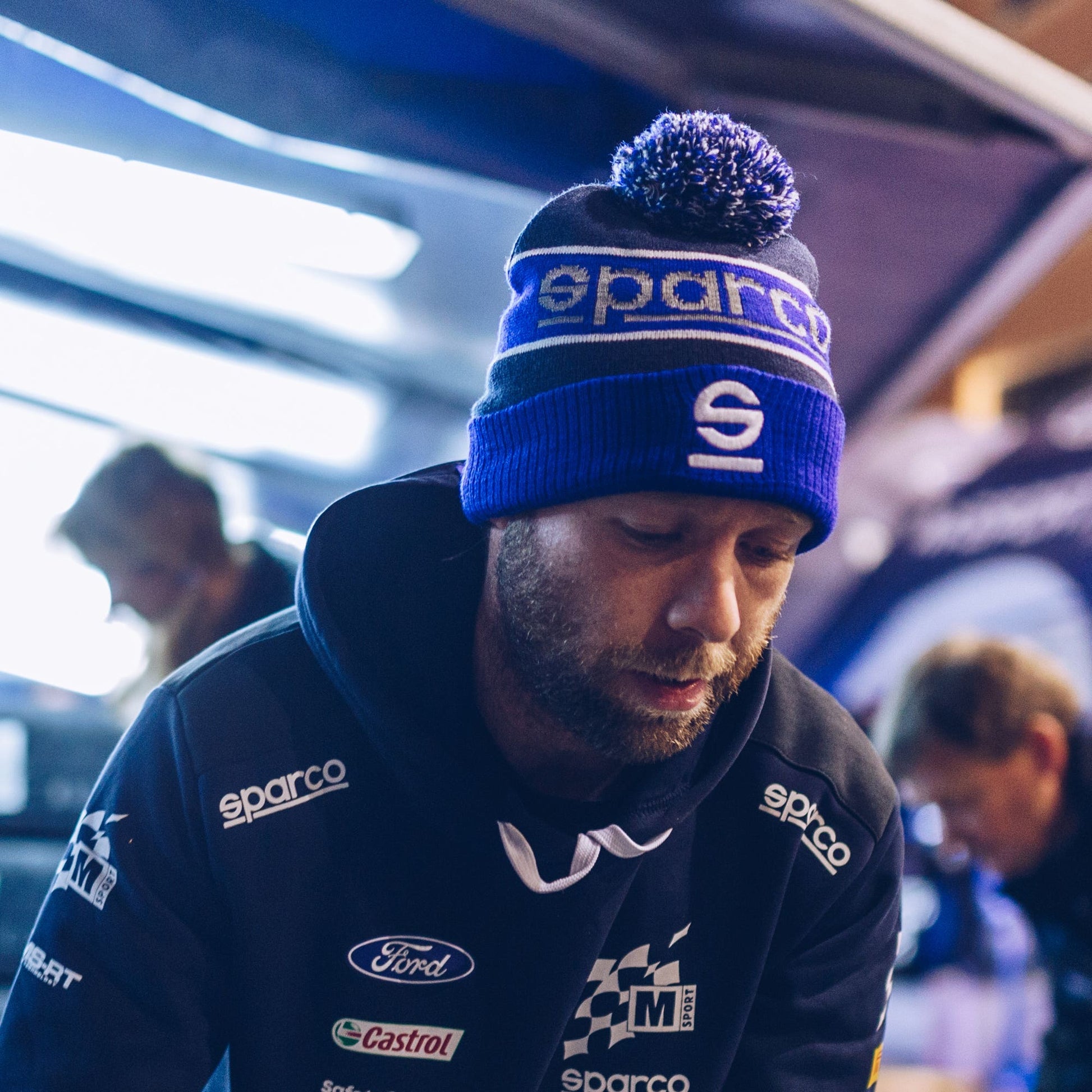 Sparco Beanie Reflex Az/Bm - Zijaanzicht