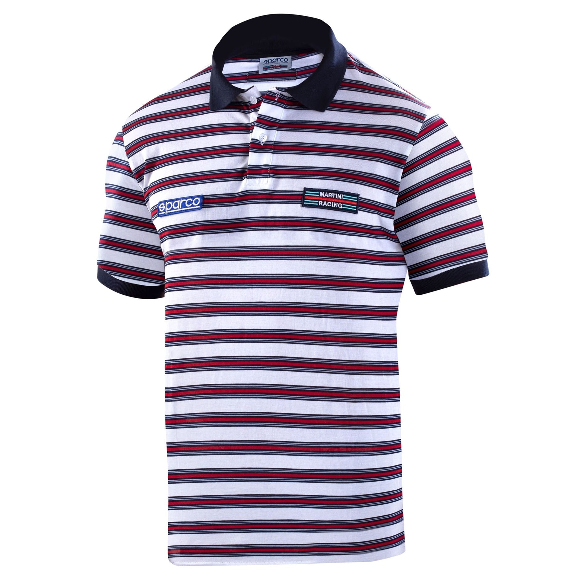 Sparco POLO Replica Sportline Stripes MART - Vooraanzicht