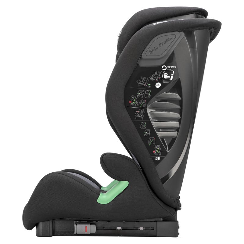 Sparco Autokinderzitje F1000KI ISOFIX i-Size 01925I Autokinderzitje Kids Zwart 76-150cm - Close-up