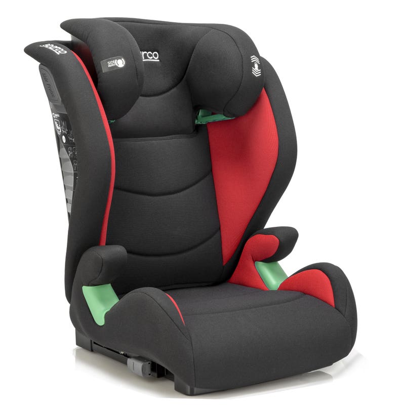 Sparco Autokinderzitje F1000KI ISOFIX i-Size 01925I Autokinderzitje Kids Rood 76-150cm - Achteraanzicht