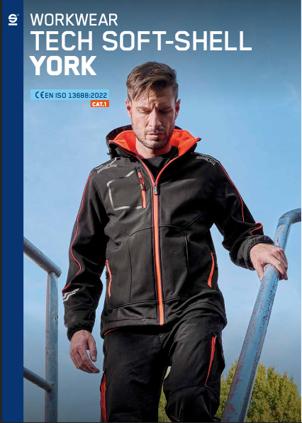 Sparco Tech York Softshell Jas - Zwart - Maat S-XXL