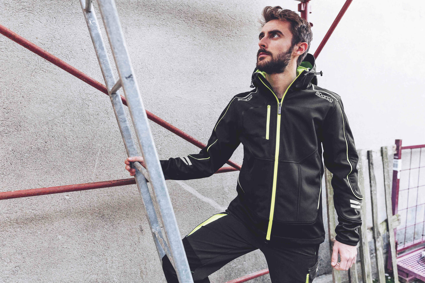 Sparco Tech York Softshell Jas - Zwart - Maat S-XXL