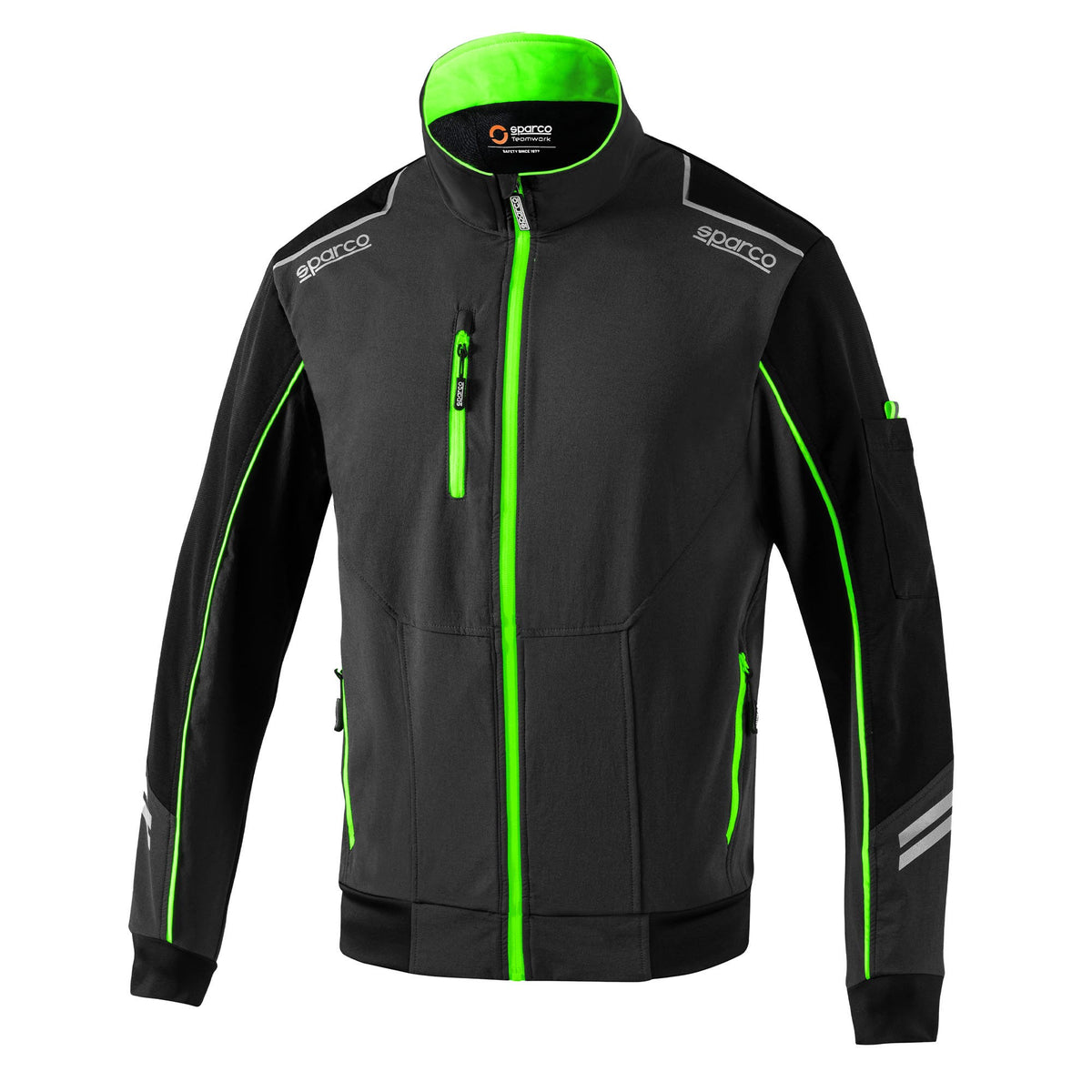 Sparco Light-Shell Jas Tech Austin 02413BM Softshell Jas Zwart - Hoofdafbeelding
