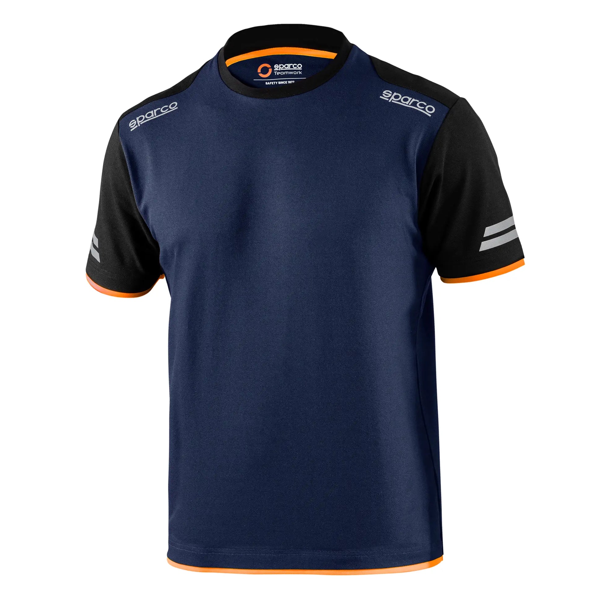 Sparco T-Shirt Tech Tucson 02410 T-Shirt Grit Zwart/Grijs/Marineblauw S-XXXL - Zijaanzicht