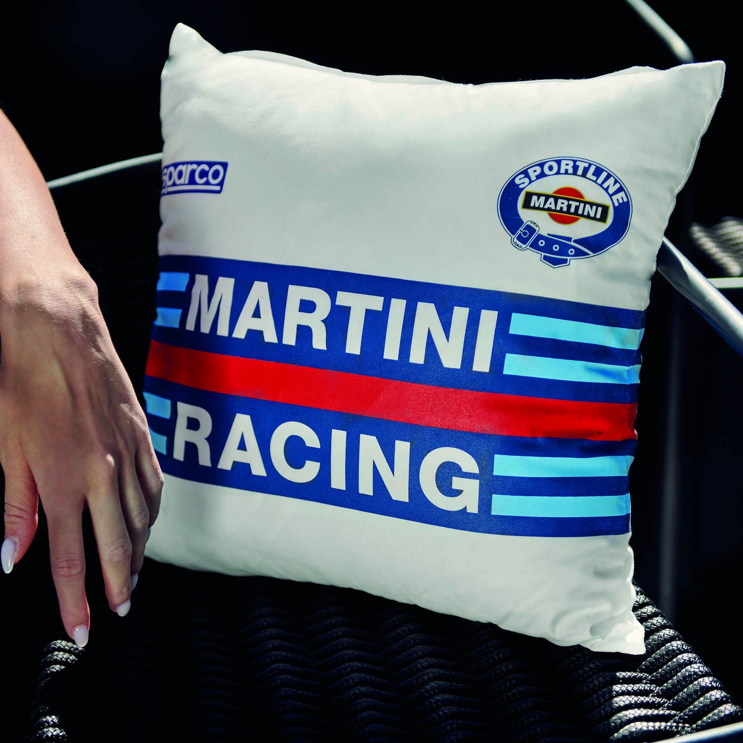 Sparco Cuscino 40X40 Replica MARTINI-R - Achteraanzicht