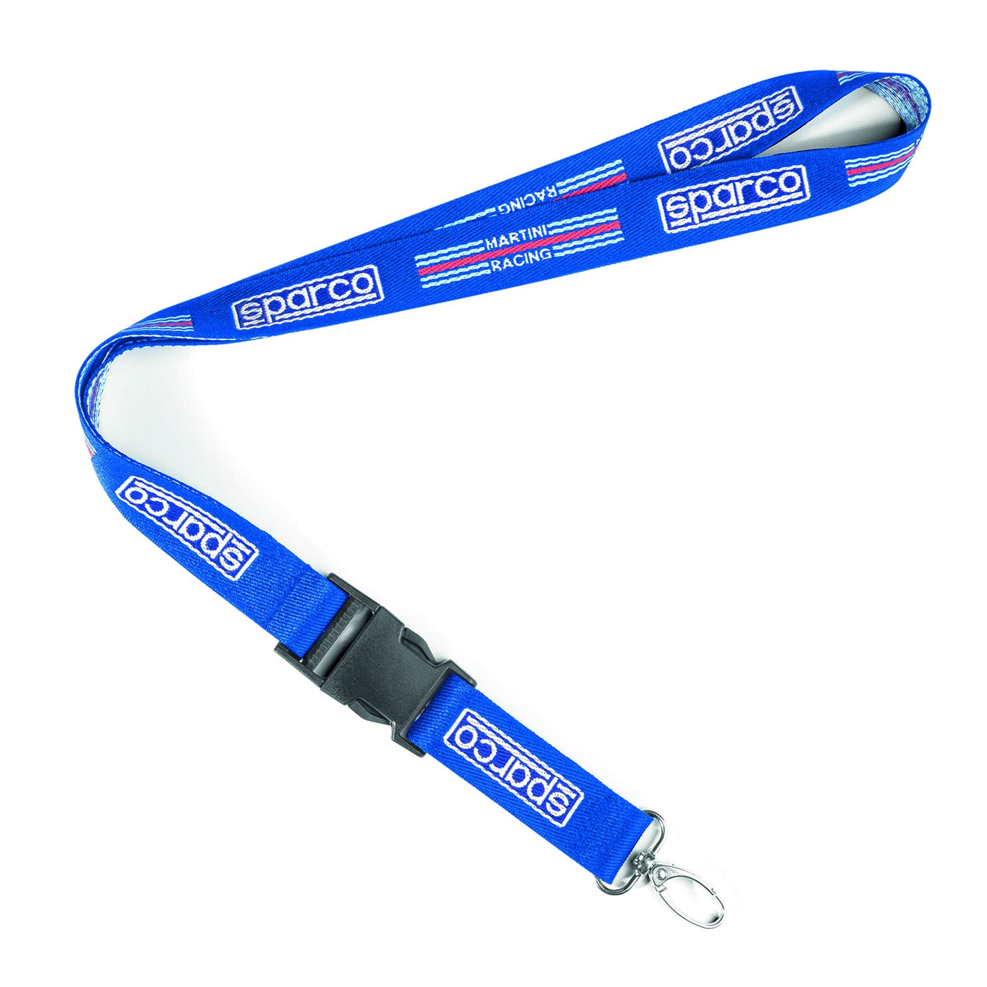 Sparco Lanyard Martini Racing BLUE - Vooraanzicht