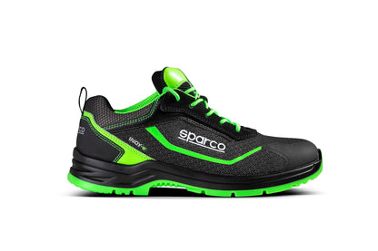 Sparco Werkschoenen S3S - Indy-E Forester - Zwart/Groen - Maat 38-48