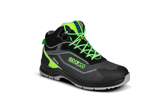 Sparco Werkschoenen S3S - Indy-HE Ranger - Zwart/Groen - Maat 38-48
