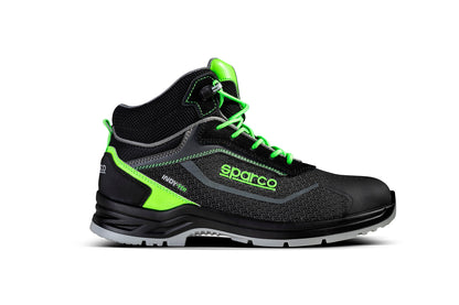 Sparco Werkschoenen S3S - Indy-HE Ranger - Zwart/Groen - Maat 38-48
