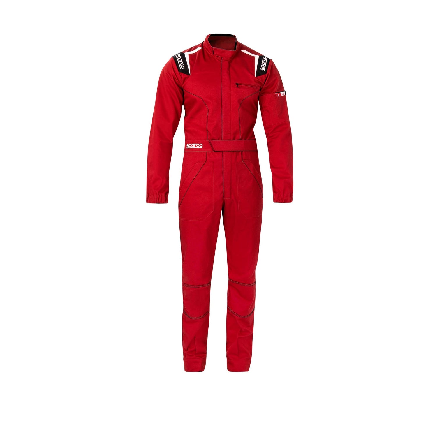 Sparco MS-4 - Monteursoverall Overall - Zwart/Grijs/Blauw/Rood - Maat S-XXL