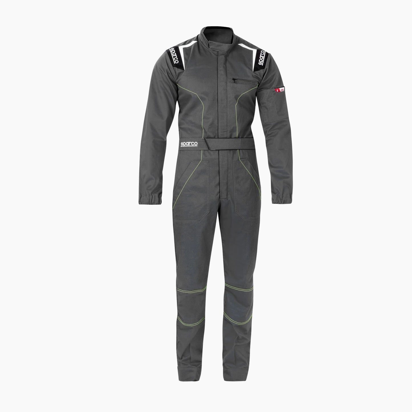 Sparco MS-4 - Monteursoverall Overall - Zwart/Grijs/Blauw/Rood - Maat S-XXL