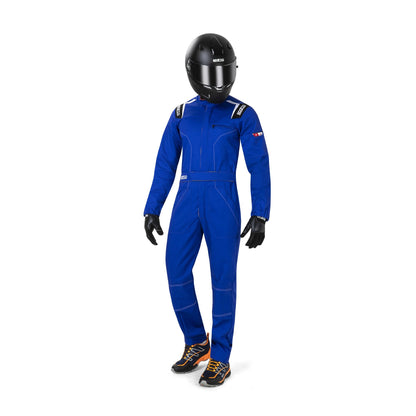 Sparco MS-4 - Monteursoverall Overall - Zwart/Grijs/Blauw/Rood - Maat S-XXL