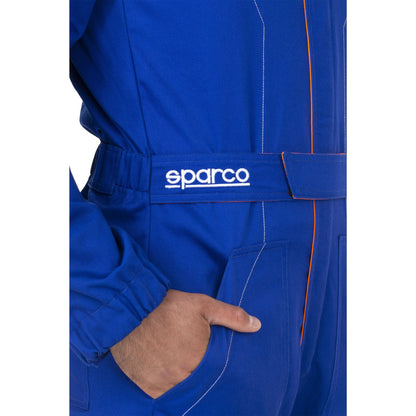 Sparco MS-4 - Monteursoverall Overall - Zwart/Grijs/Blauw/Rood - Maat S-XXL