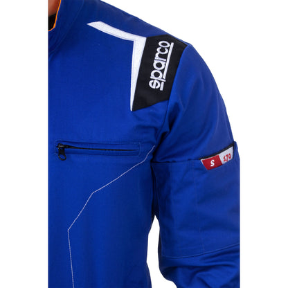 Sparco MS-4 - Monteursoverall Overall - Zwart/Grijs/Blauw/Rood - Maat S-XXL