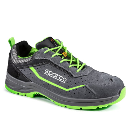 Sparco Werkschoenen S1PS - Indy Felix - Grijs/Groen - Maat 38-48