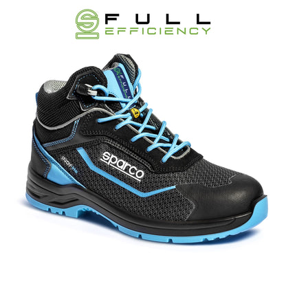 Sparco Werkschoenen S3S - Indy-HE Sunny - Zwart/Blauw - Maat 38-48
