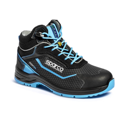 Sparco Werkschoenen S3S - Indy-HE Sunny - Zwart/Blauw - Maat 38-48