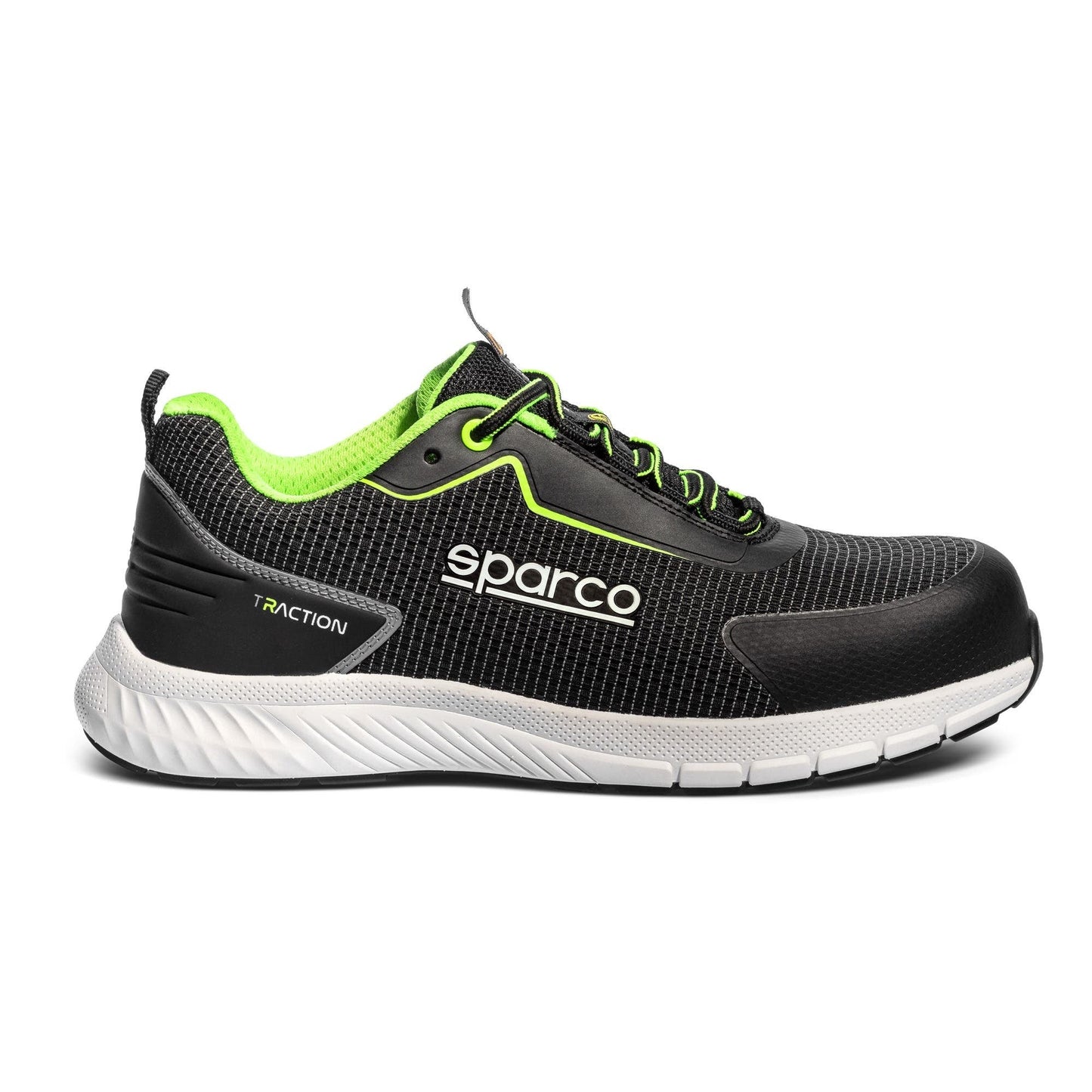Sparco Werkschoenen S1PS - Traction Yuki - Zwart/Wit - Maat 38-48
