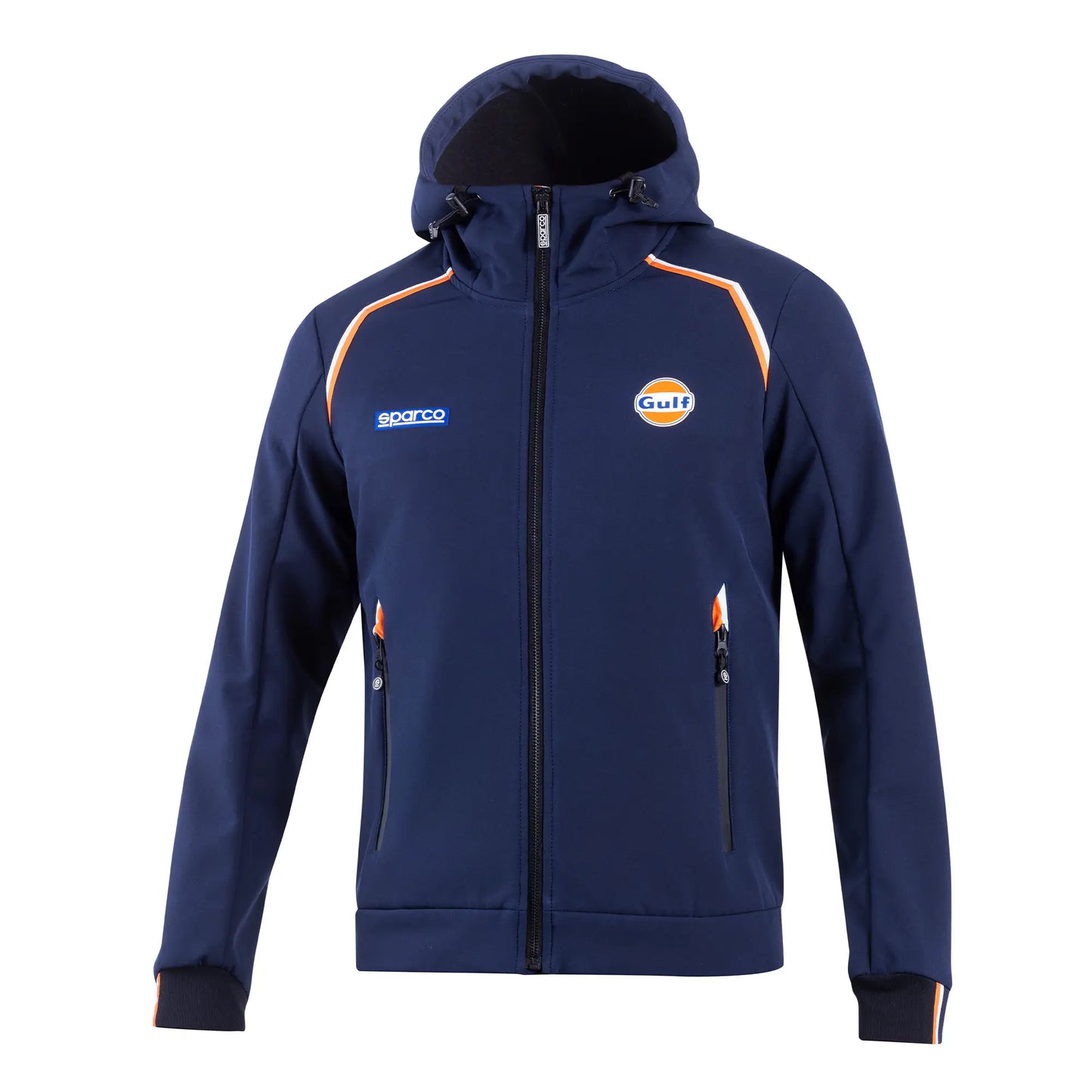 Sparco Gulf Gulf SL Softshell Jas met Capuchon Softshell Jas - Zwart - Maat S-XXL
