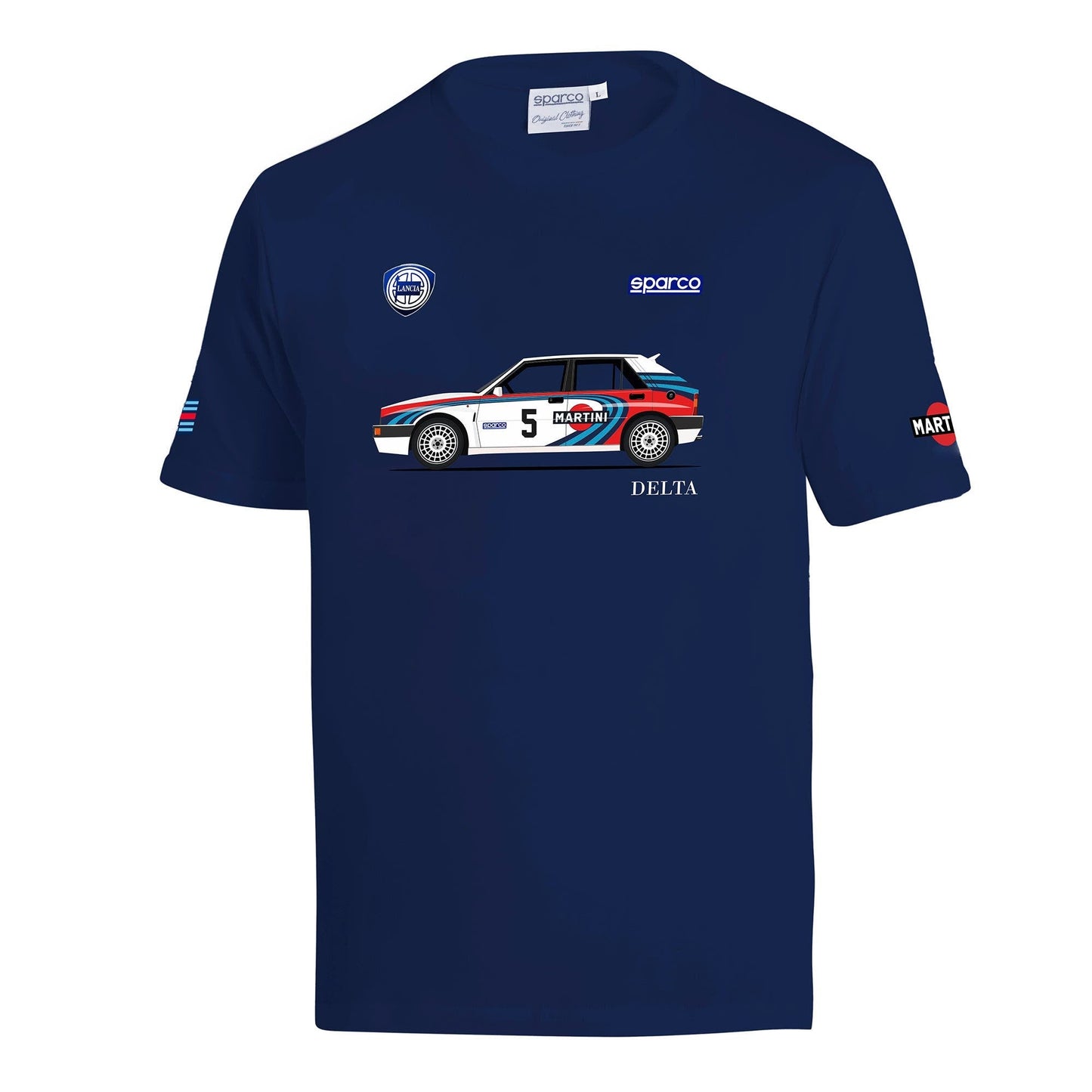 Sparco T-SHIRT Lancia Martini DELTA - Vooraanzicht