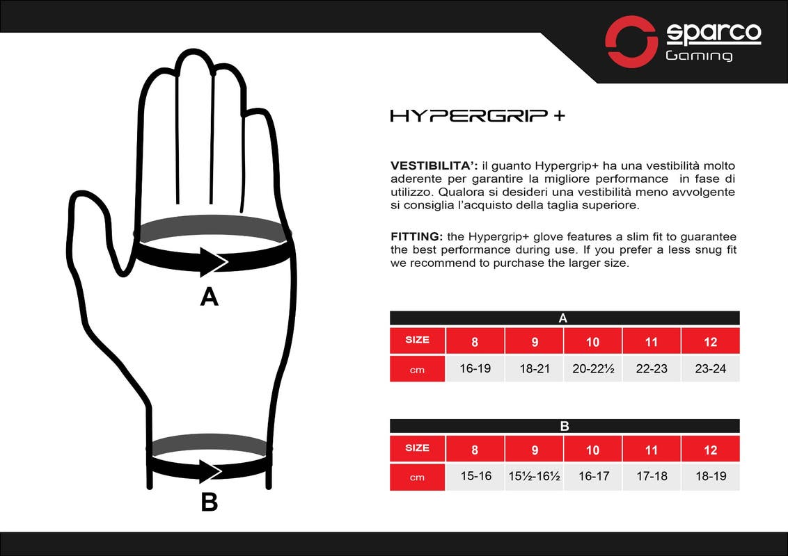 Sparco Hypergip+ Handschoenen
